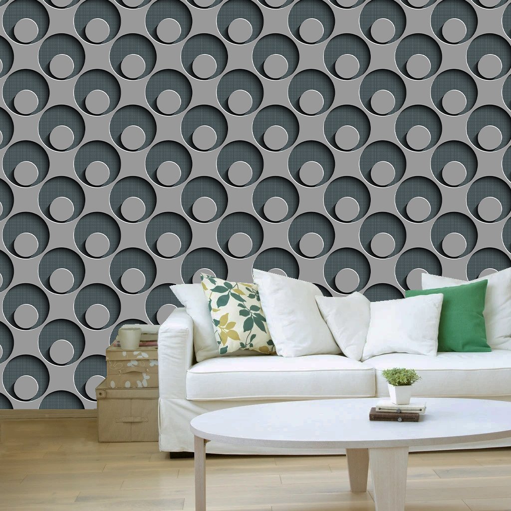 3D Hexagon Pattern self adhesive wallpaper   decorative masterpiece for home decor